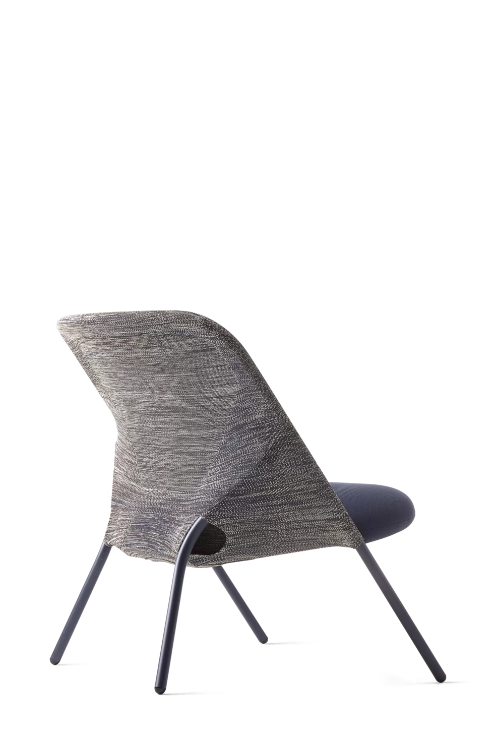 Shift Lounge Chair Blue Grey back view